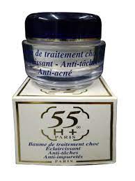 55H+ Paris ® BAUME de Traitement Choc Éclaircissant.