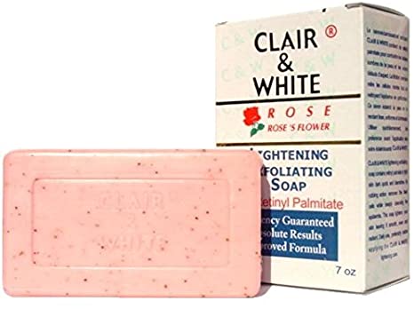 CLAIR WHITE® ROSE Lightening Exfoliating SOAP. 