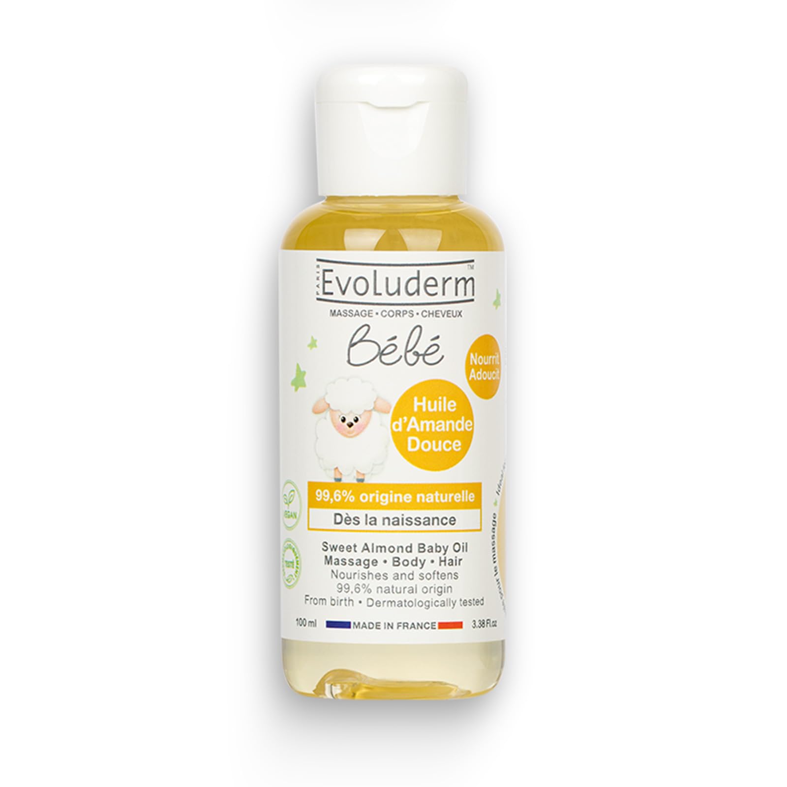 EVOLUDERM BÉBÉ HUILE d’Amande Douce.