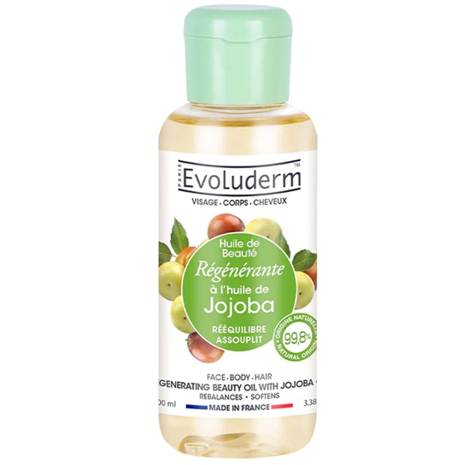 EVOLUDERM® HUILE DE BEAUTÉ RÉGÉNÉRANTE DE JOJOBA.