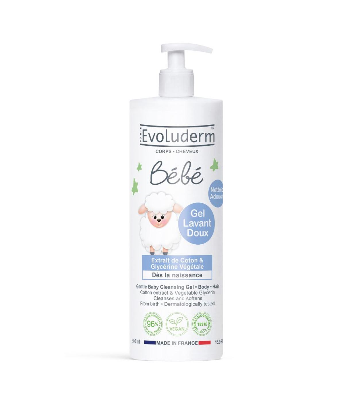 EVOLUDERM BÉBÉ GEL LAVANT Doux.