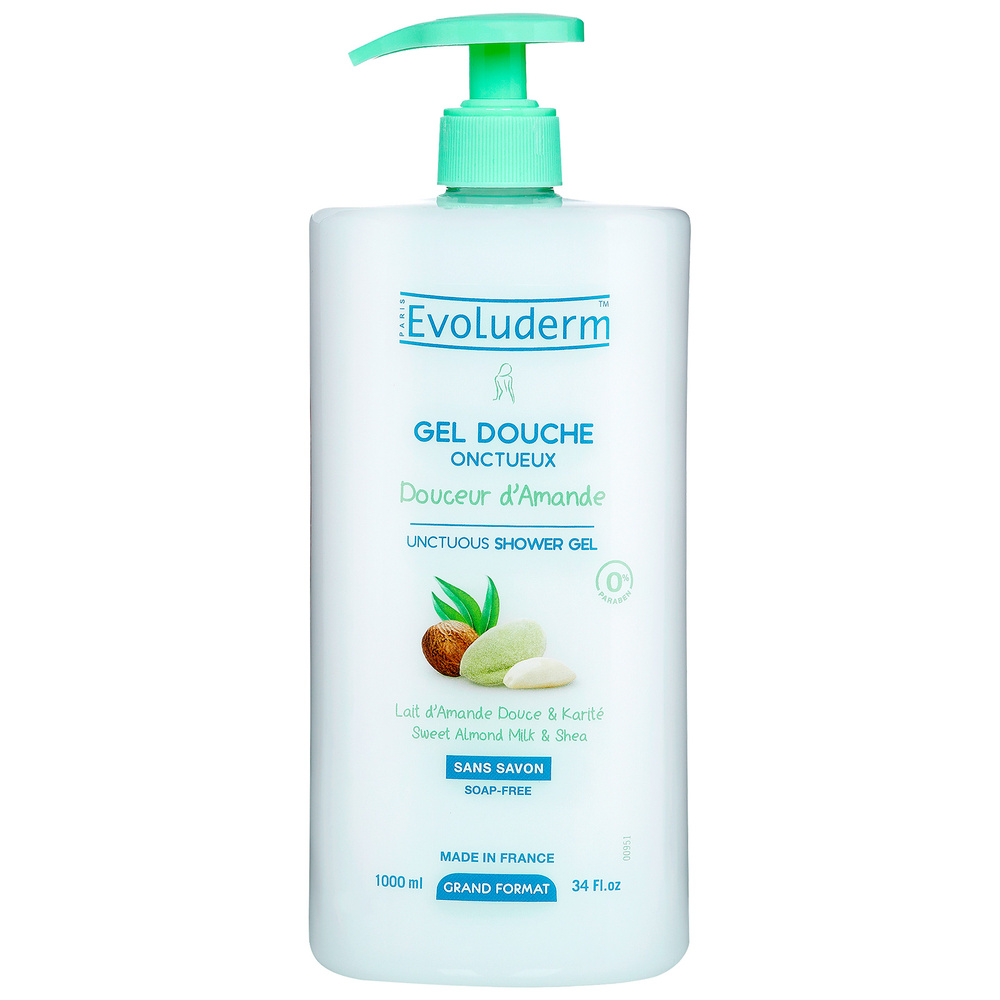 EVOLUDERM® GEL DOUCHE DOUCEUR D'AMANDE XL.
