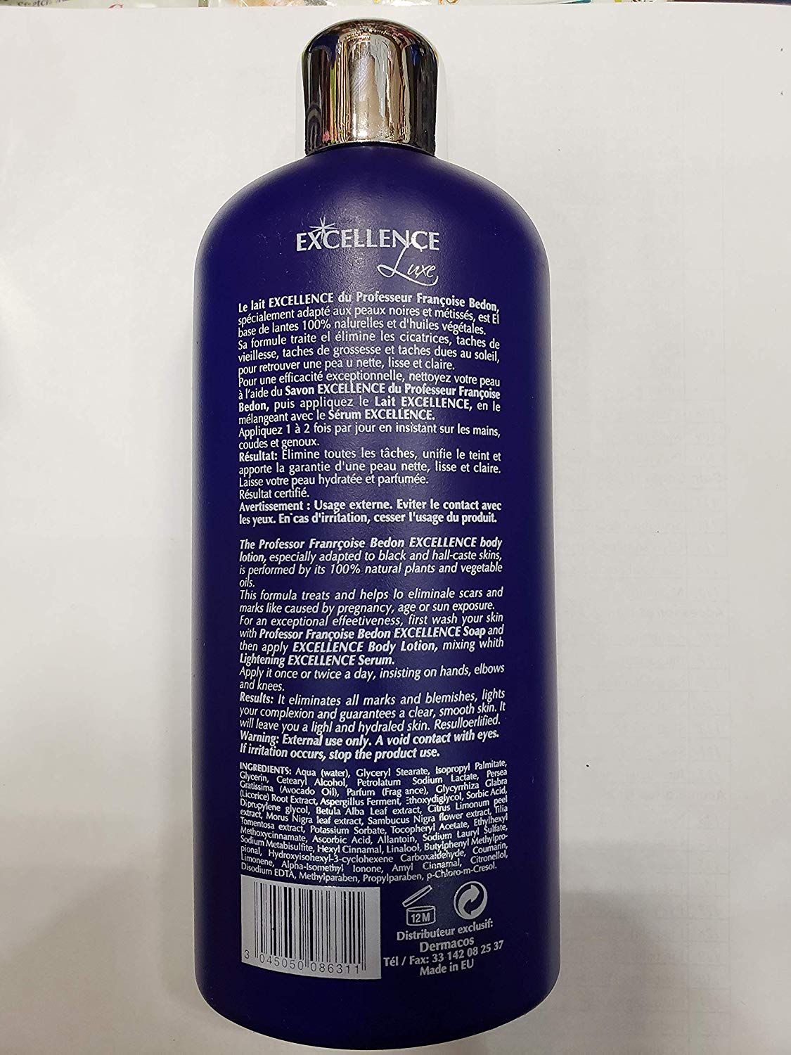 Pr. BEDON® EXCELLENCE LUXE LAIT Éclaircissant Soins de beauté Apaisant. Pr. BEDON® EXCELLENCE LUXE LAIT Éclaircissant Soins de beauté Apaisant.