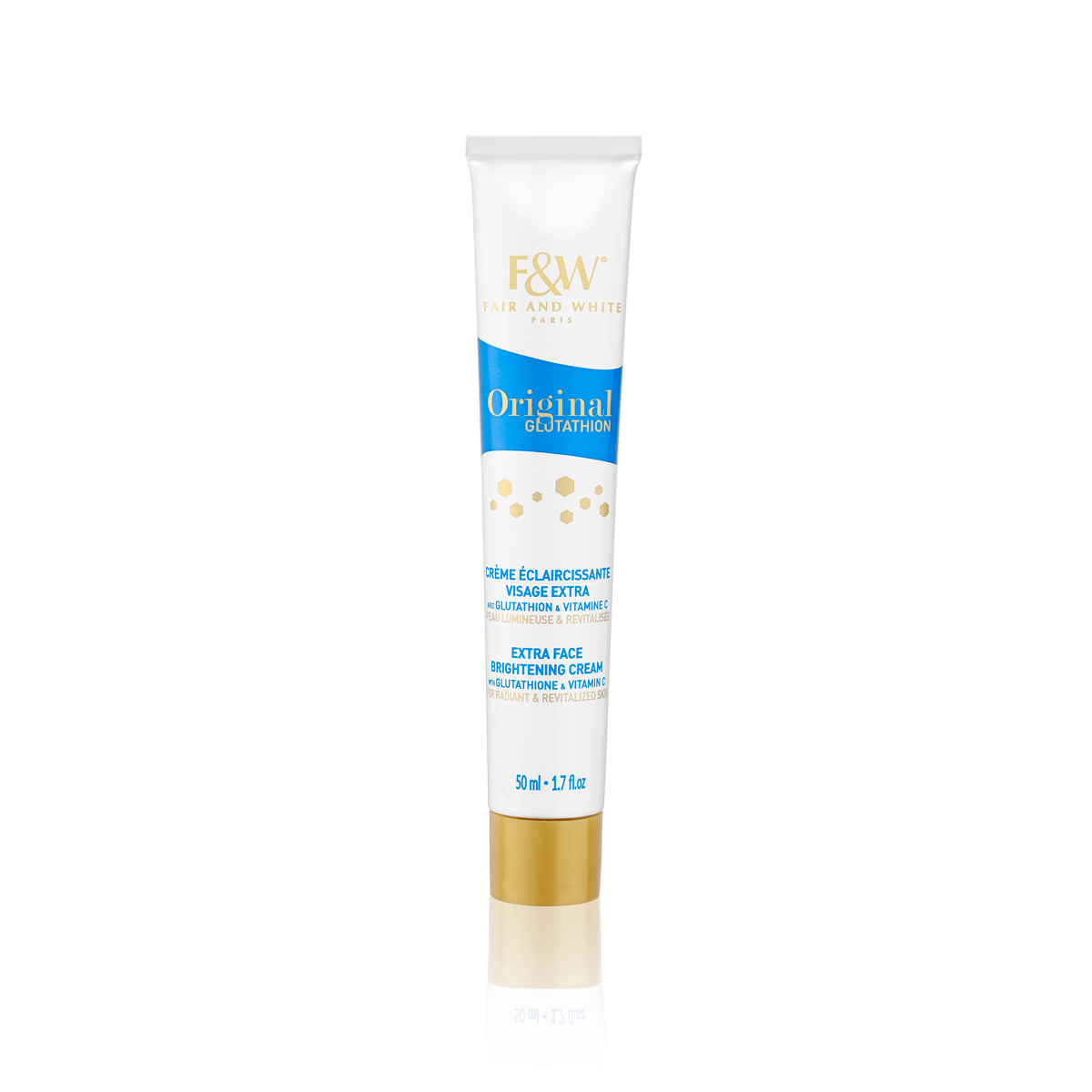 FAIR & WHITE® GLUTATHION CRÈME ÉCLAIRCISSANTE VISAGE EXTRA.