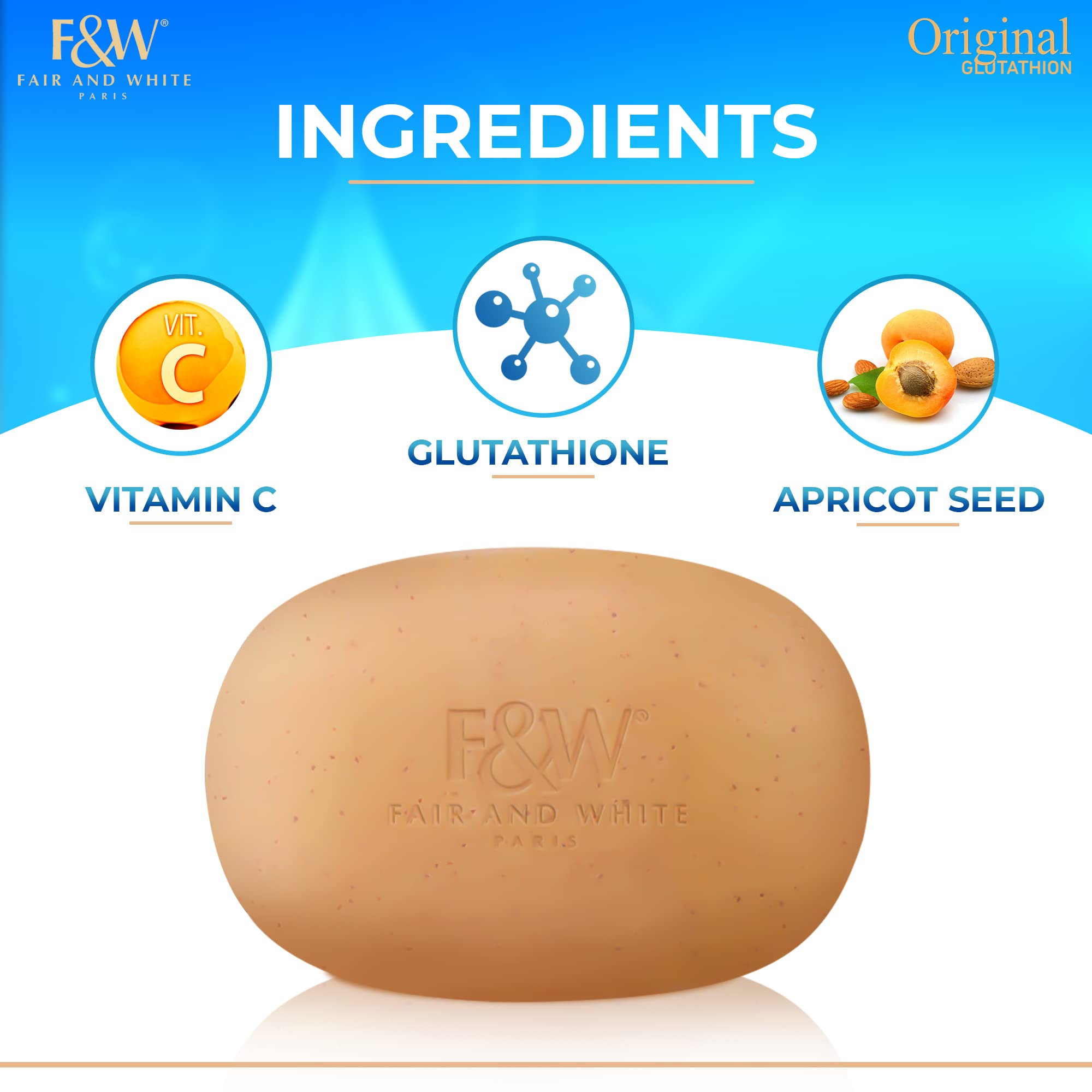 FAIR & WHITE® GLUTATHION SAVON EXFOLIANT EXTRA.