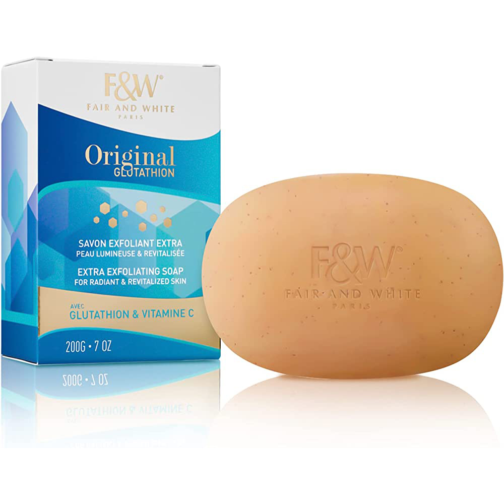FAIR & WHITE® GLUTATHION SAVON EXFOLIANT EXTRA.