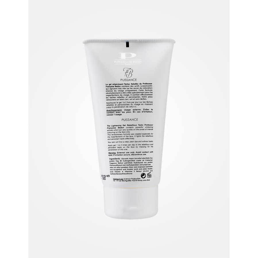 Pr. BEDON® PUISSANCE GEL Éclaircissant Taches Rebelles. Pr. BEDON® PUISSANCE GEL Éclaircissant Taches Rebelles.