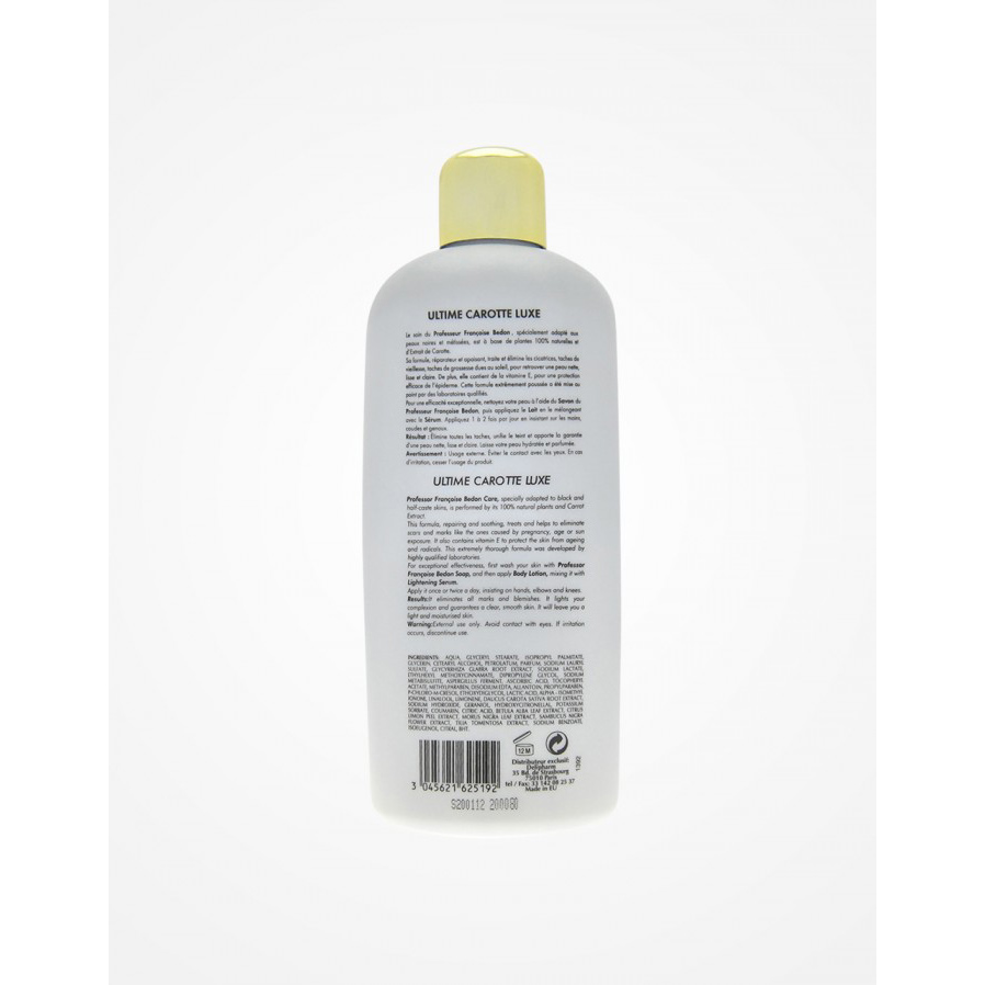 Pr. BEDON® ULTIME CAROTTE LUXE LAIT Éclaircissant. Pr. BEDON® ULTIME CAROTTE LUXE LAIT Éclaircissant.