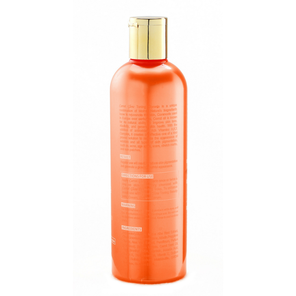 CARROT GLOW ® GLYCERINE Tonification Intense. CARROT GLOW ® GLYCERINE Tonification Intense.