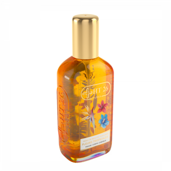 HT26 ® HUILE de MASSAGE FLEURS TROPICALES.