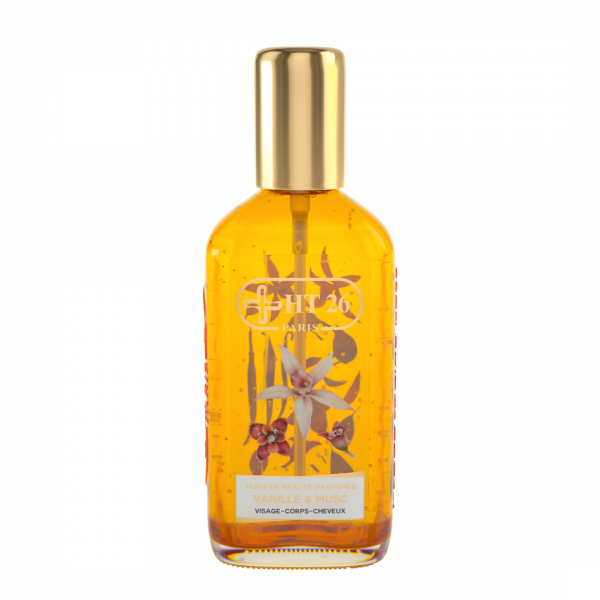 HT26 ® HUILE de MASSAGE VANILLE & MUSC.
