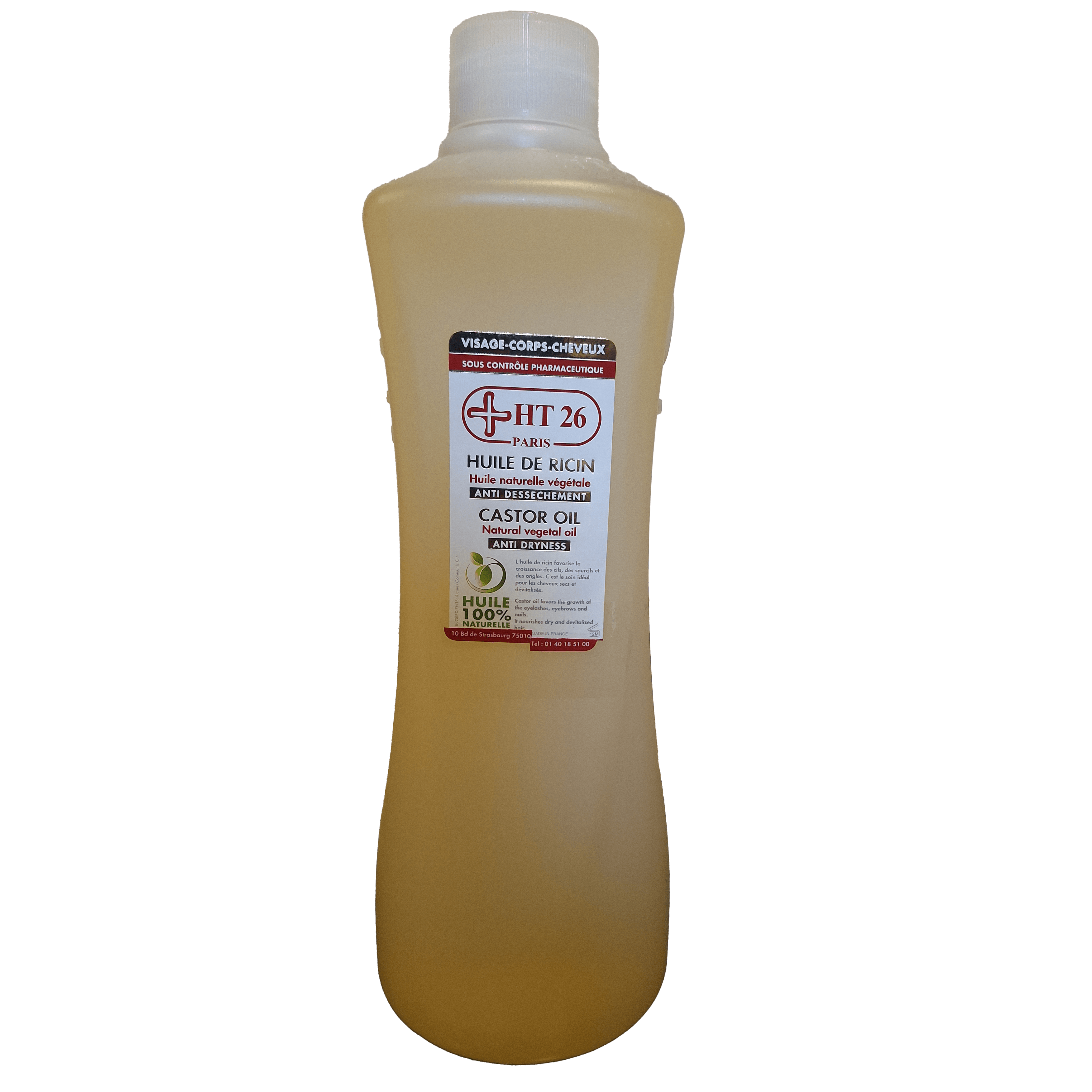 HT26 PARIS ® HUILE de RICIN 1L.