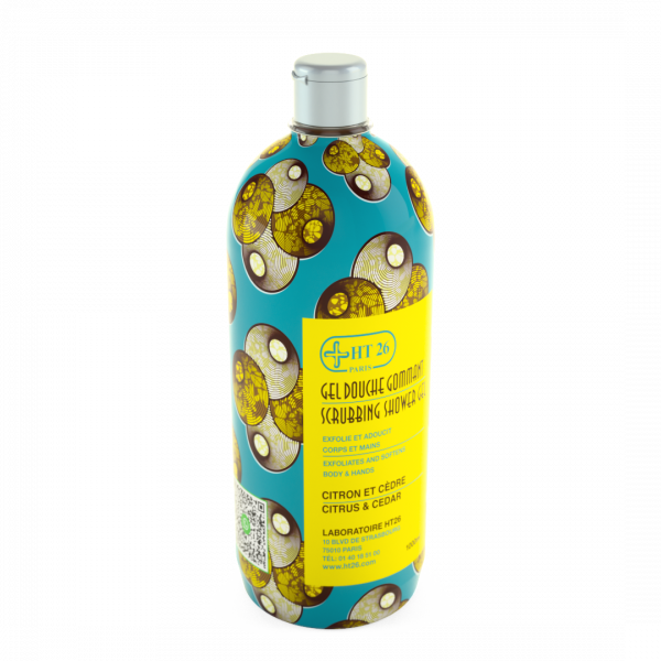 HT26 ® WAX CITRON & CÈDRE SCRUBBING SHOWER GEL.