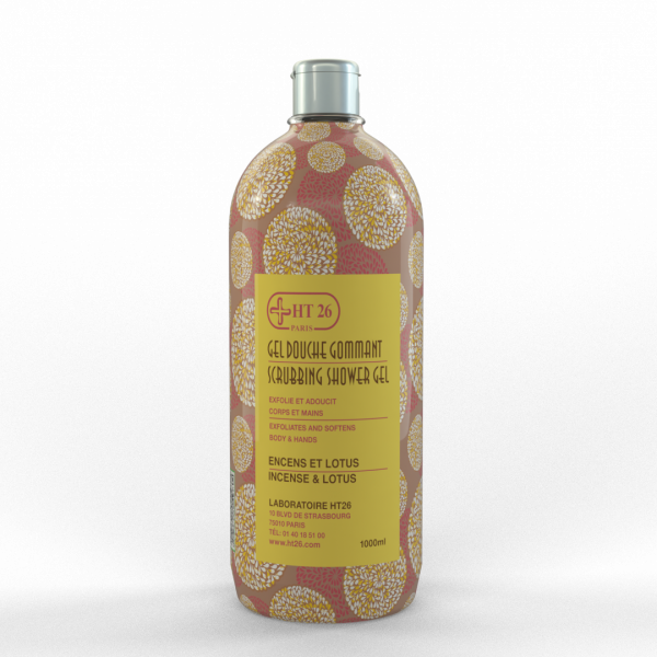 HT26 ® WAX ENCENS & LOTUS GEL DOUCHE GOMMANT.