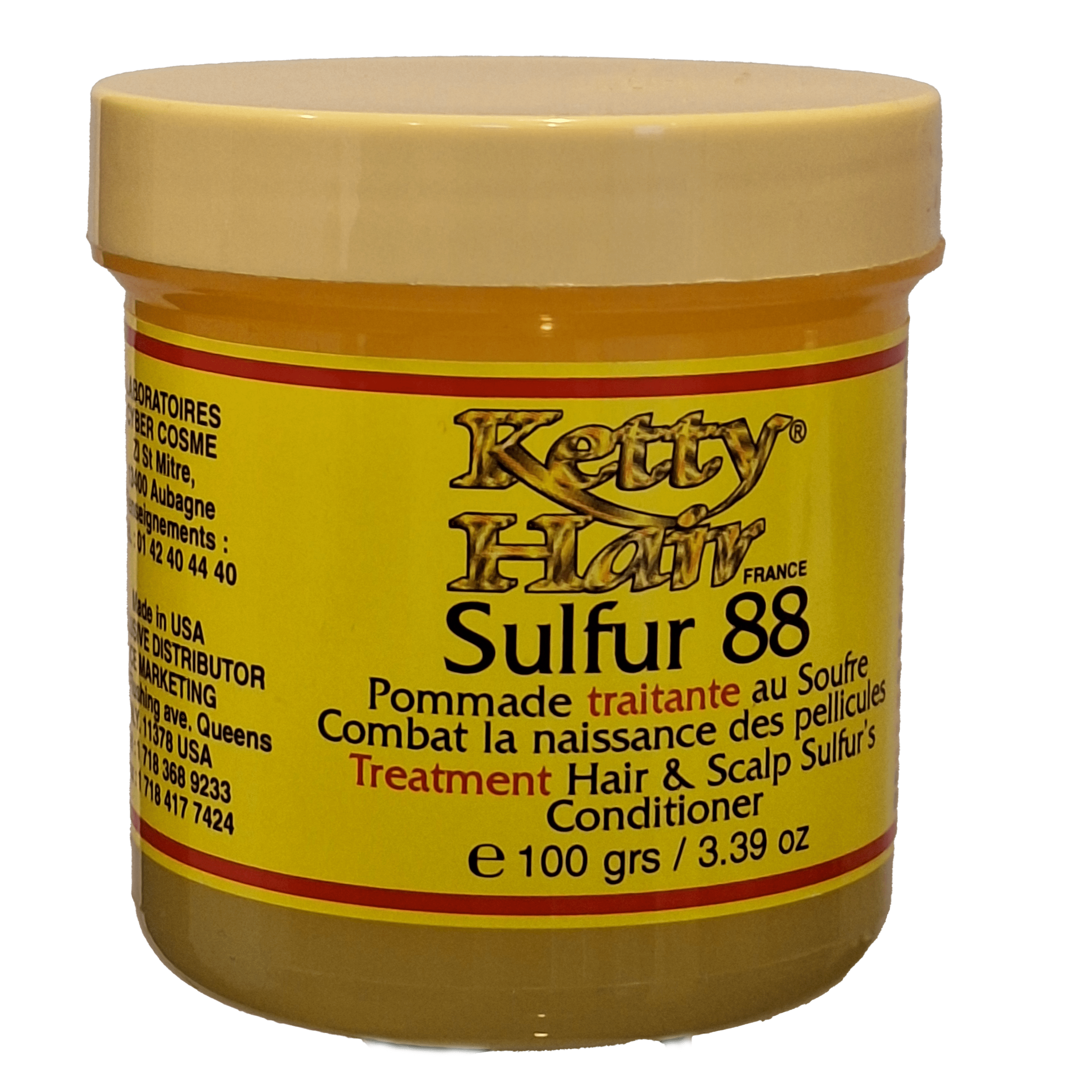 KETTY HAIR® SULFUR 88 POMMADE TRAITANTE AU SOUFRE.