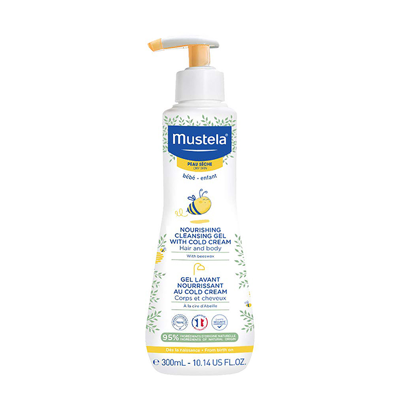 MUSTELA GEL LAVANT NOURRISANT au Cold Cream.