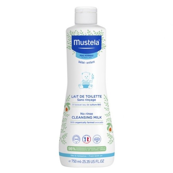 MUSTELA LAIT de Toilette Visage et Siège. Nettoie et Protège.