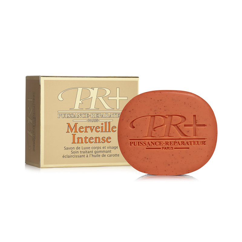 PR+® Merveille Intense SAVON de Luxe corps et visage.
