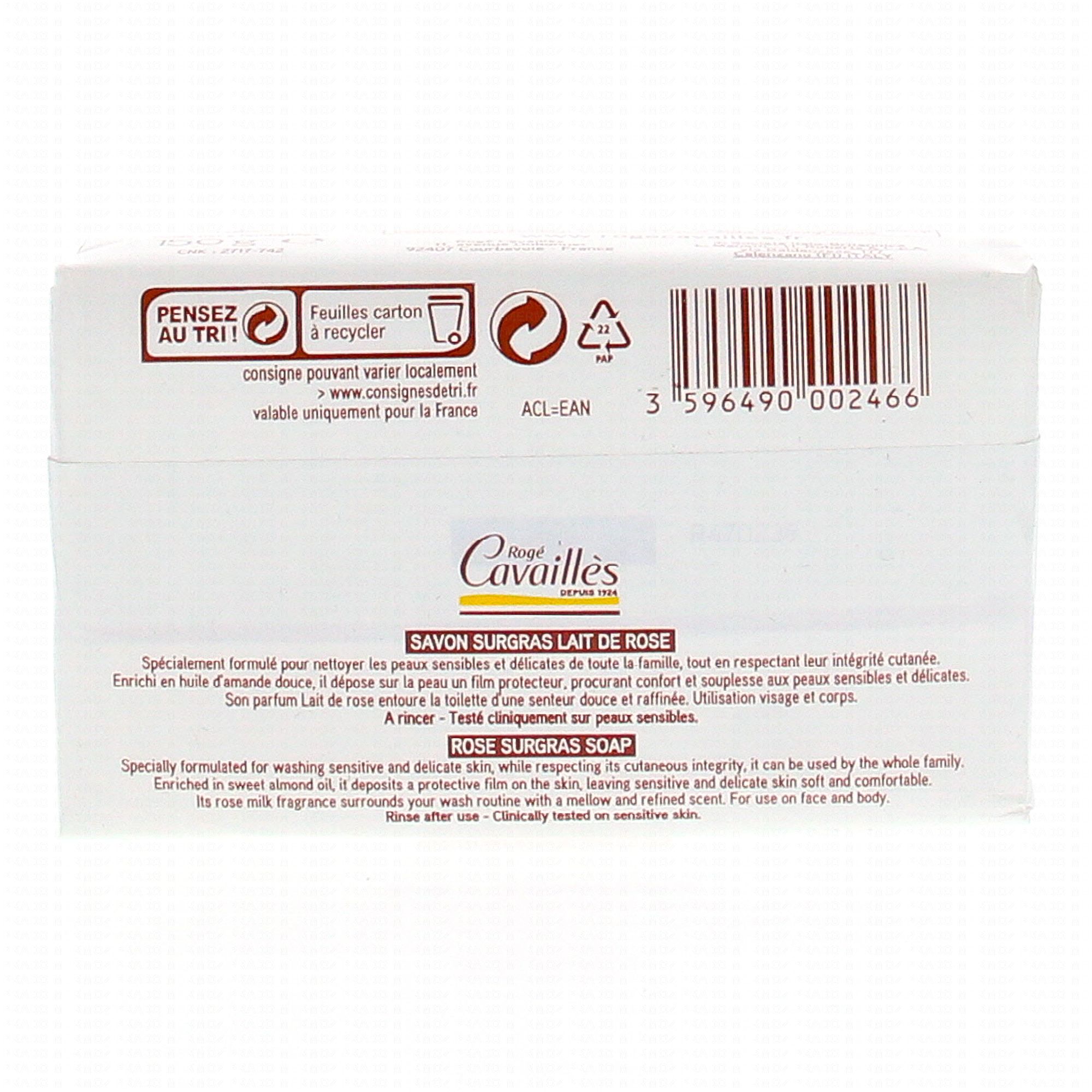 ROGÉ CAVAILLÈS SAVON LAIT de ROSE.