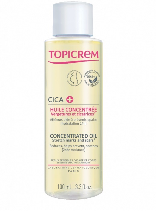 TOPICREM® CICA HUILE Concentrée Vergetures et Cicatrices.